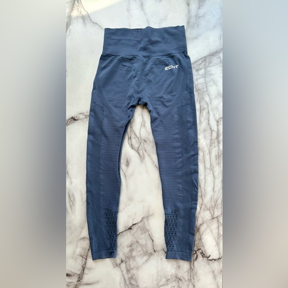 Echt Apparel Arise Sportsbra Long Sleeve Top And Leggings Set- Indigo- Small (8) - Picture 3 of 3